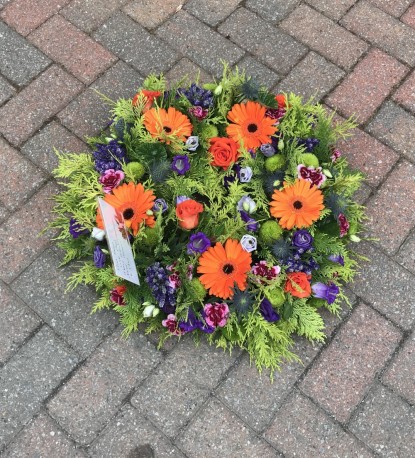 Orange/Green/Purple Wreath